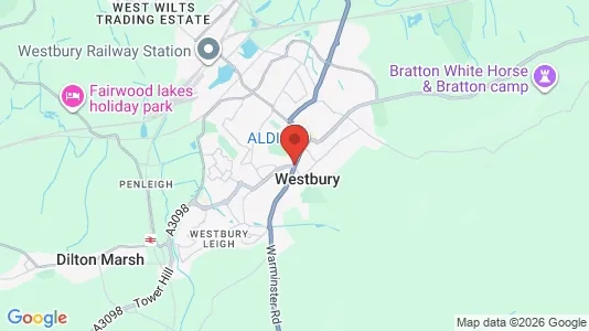 Apartments for rent i Westbury - Wiltshire - kort over placeringen