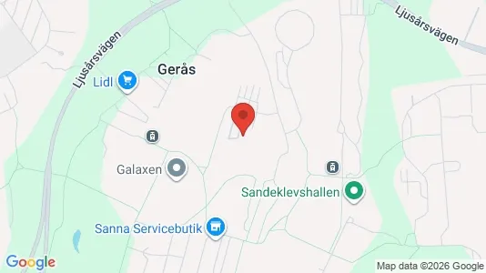 Apartments for rent i Gothenburg East - kort over placeringen
