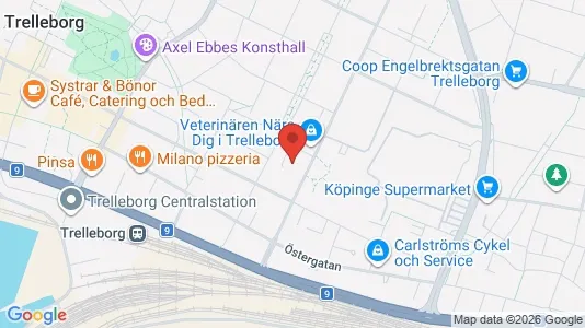 Apartments for rent i Trelleborg - kort over placeringen
