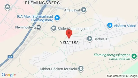 Rooms for rent i Huddinge - kort over placeringen
