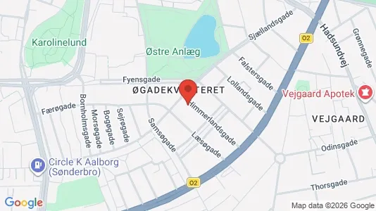 Apartments for rent i Aalborg Center - kort over placeringen