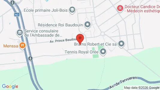 Apartments for rent i Brussels Sint-Pieters-Woluwe - kort over placeringen