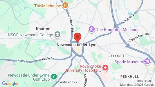 Apartments for rent i Newcastle - Staffordshire - kort over placeringen