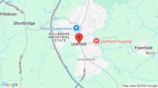 Houses for rent i Uckfield - East Sussex - kort over placeringen