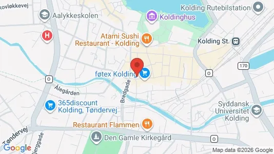 Apartments for rent i Kolding - kort over placeringen