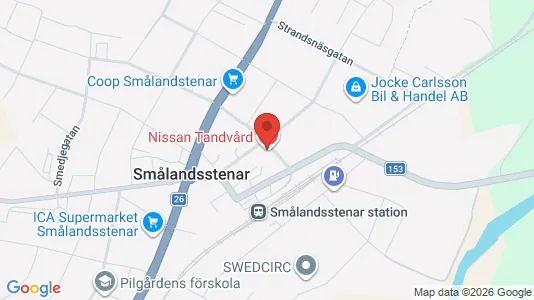 Apartments for rent i Gislaved - kort over placeringen