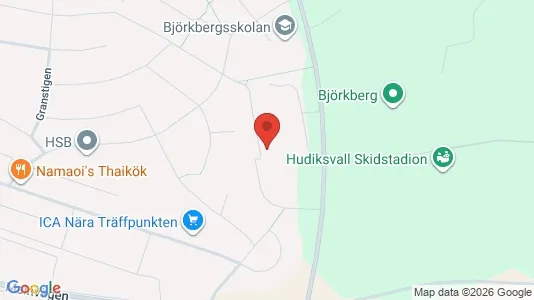Apartments for rent i Hudiksvall - kort over placeringen