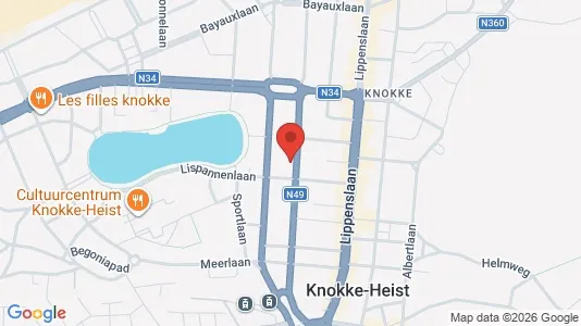 Apartments for rent i Knokke-Heist - kort over placeringen
