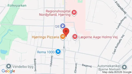 Apartments for rent i Hjørring - kort over placeringen