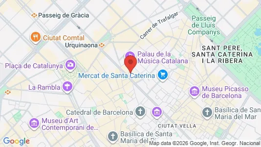 Apartments for rent i Barcelona Ciutat Vella - kort over placeringen