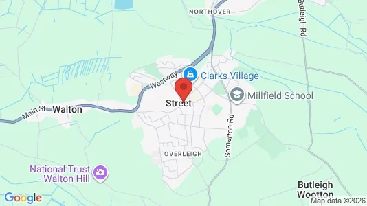 Apartments for rent i Street - Somerset - kort over placeringen