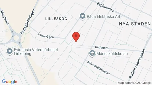 Apartments for rent i Lidköping - kort over placeringen