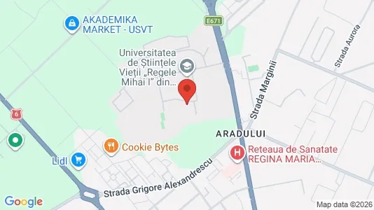 Apartments for rent i Timişoara - kort over placeringen