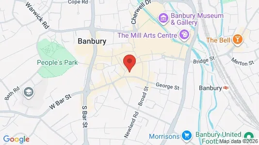 Apartments for rent i Banbury - Oxfordshire - kort over placeringen
