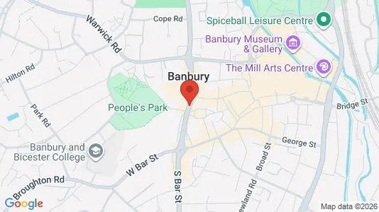 Apartments for rent i Banbury - Oxfordshire - kort over placeringen
