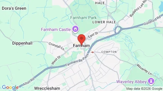 Apartments for rent i Farnham - Surrey - kort over placeringen