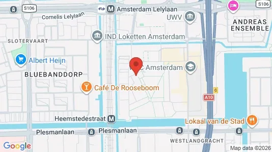 Apartments for rent i Amsterdam Slotervaart - kort over placeringen