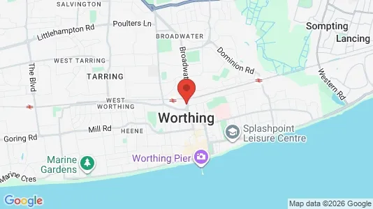 Apartments for rent i Worthing - West Sussex - kort over placeringen