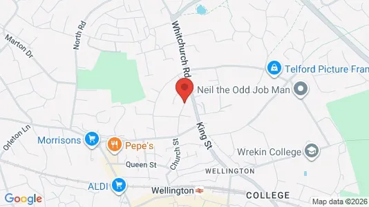 Apartments for rent i Telford - Shropshire - kort over placeringen