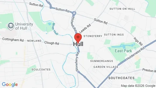 Houses for rent i Hull - North Humberside - kort over placeringen