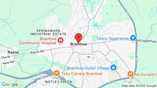 Apartments for rent i Braintree - Essex - kort over placeringen