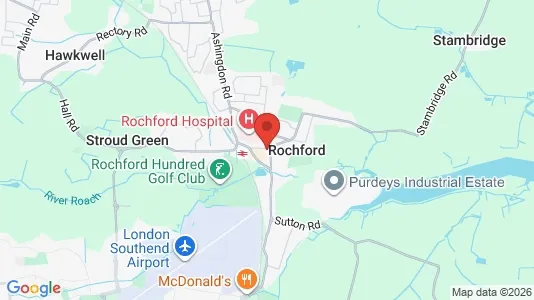 Apartments for rent i Rochford - Essex - kort over placeringen
