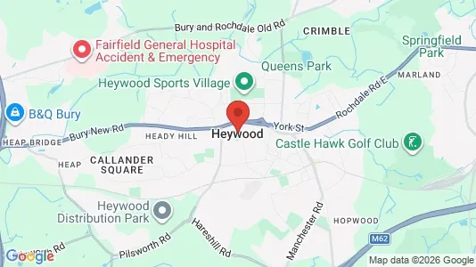 Apartments for rent i Heywood - Lancashire - kort over placeringen