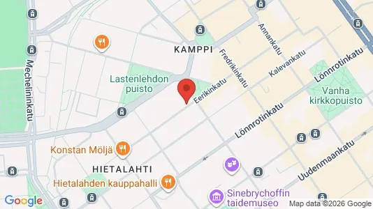Apartments for rent i Helsinki Eteläinen - kort over placeringen