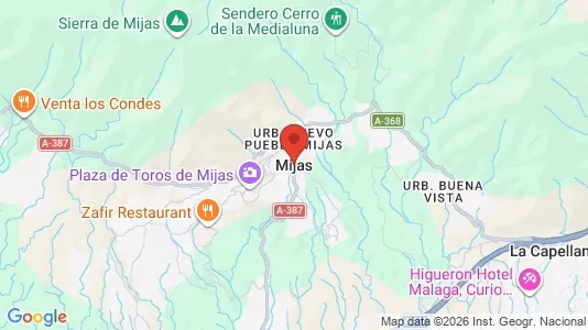 Houses for rent i Mijas - kort over placeringen