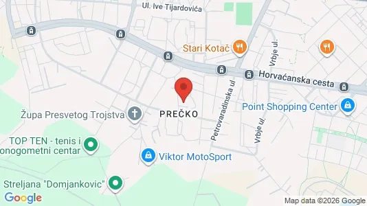 Apartments for rent i Zagreb Podsused-Vrapče - kort over placeringen