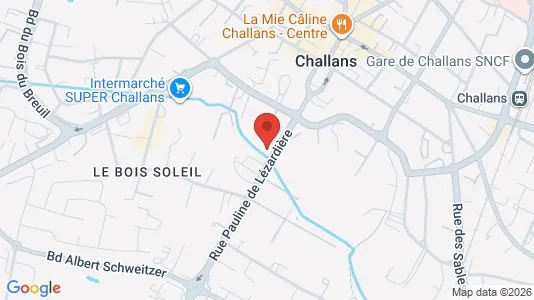 Apartments for rent i Les Sables-d'Olonne - kort over placeringen