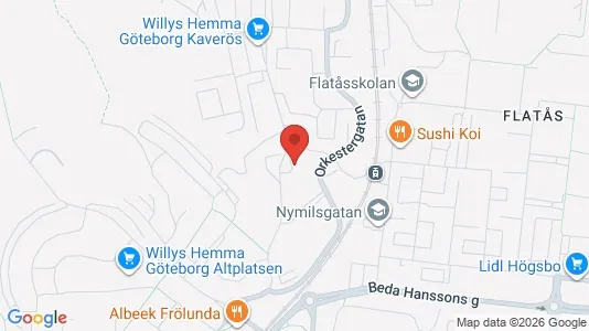 Apartments for rent i Askim-Frölunda-Högsbo - kort over placeringen