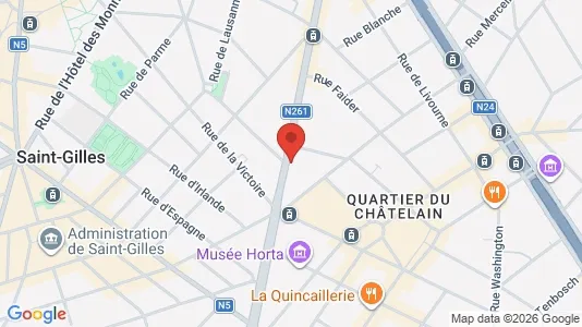 Apartments for rent i Brussels Sint-Gillis - kort over placeringen
