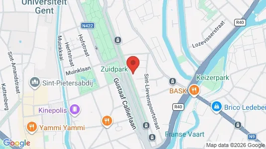 Apartments for rent i Stad Gent - kort over placeringen
