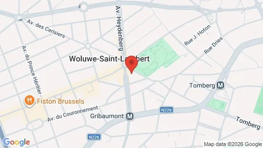 Apartments for rent i Brussels Sint-Lambrechts-Woluwe - kort over placeringen