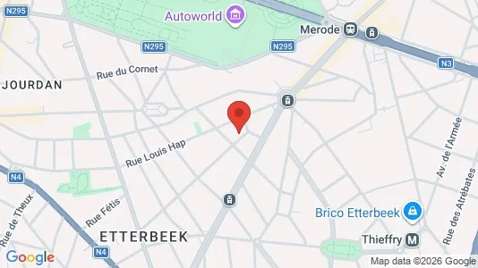 Apartments for rent i Brussels Etterbeek - kort over placeringen