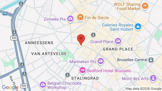 Apartments for rent i Stad Brussel - kort over placeringen
