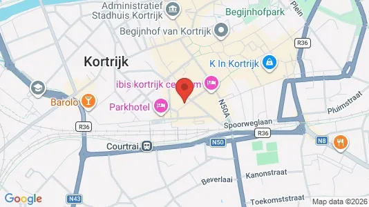 Apartments for rent i Kortrijk - kort over placeringen