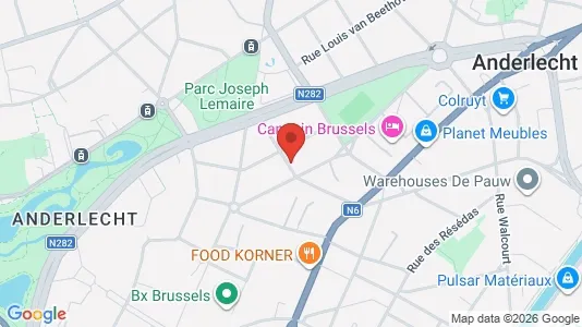 Apartments for rent i Brussels Anderlecht - kort over placeringen