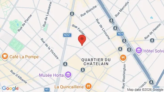 Apartments for rent i Brussels Sint-Gillis - kort over placeringen