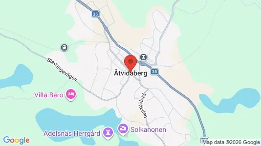 Apartments for rent i Åtvidaberg - kort over placeringen