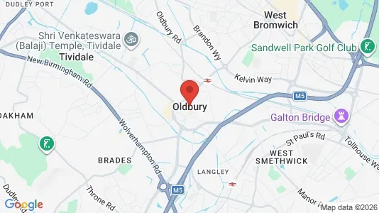 Houses for rent i Oldbury - West Midlands - kort over placeringen