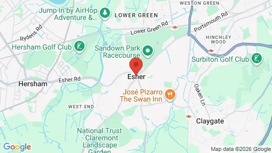 Apartments for rent i Esher - Surrey - kort over placeringen