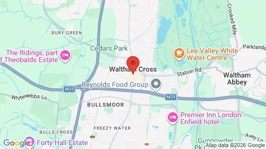 Apartments for rent i Waltham Cross - Hertfordshire - kort over placeringen