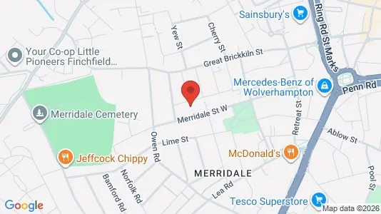 Apartments for rent i Wolverhampton - West Midlands - kort over placeringen