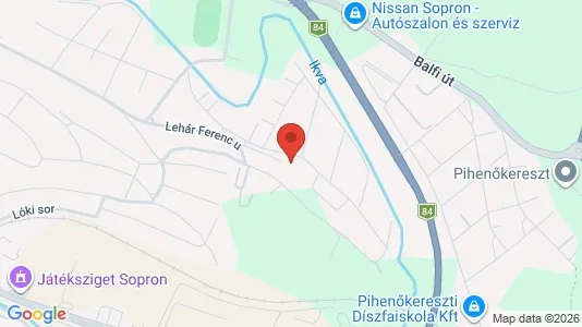 Apartments for rent i Sopron-Fertődi - kort over placeringen