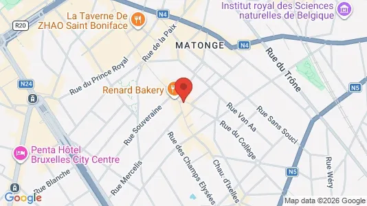 Apartments for rent i Brussels Elsene - kort over placeringen