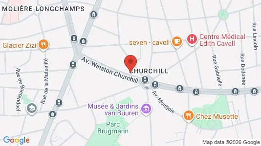 Apartments for rent i Brussels Ukkel - kort over placeringen
