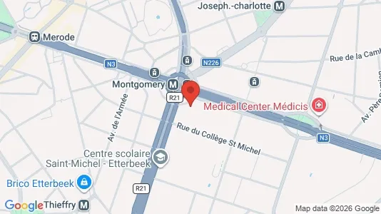 Apartments for rent i Brussels Sint-Pieters-Woluwe - kort over placeringen