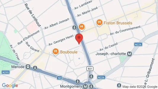 Apartments for rent i Brussels Sint-Lambrechts-Woluwe - kort over placeringen